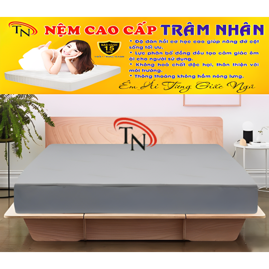 Nệm Foam 1,2m x 2m  Vải Gấm 